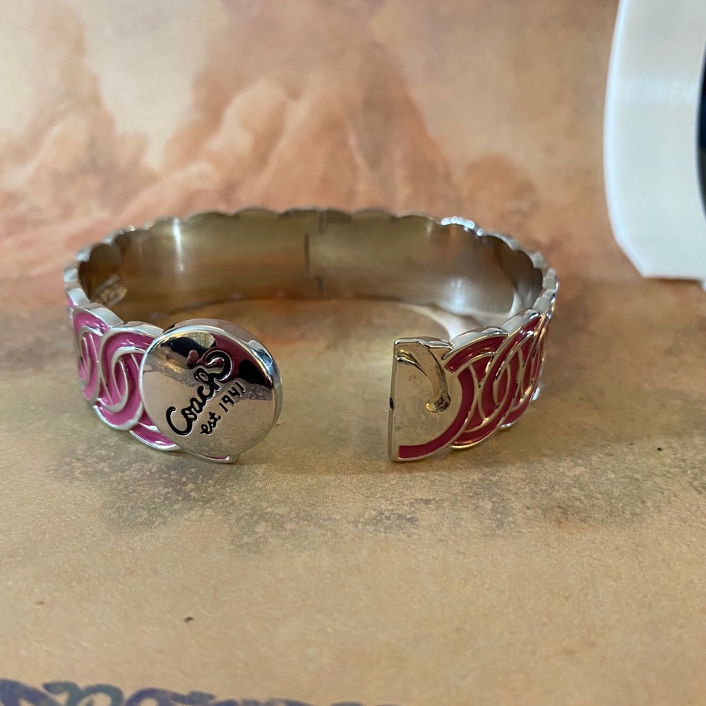 BN Pink Coach Bangle - Picture 2 of 3